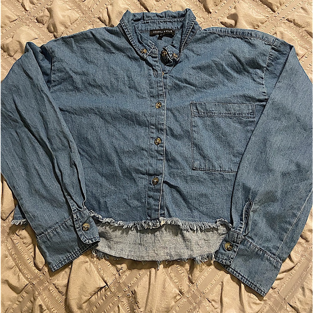 Kendall & Kylie Cropped Flannel (XS)